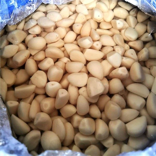 Ajo crudo fresco en salmuera